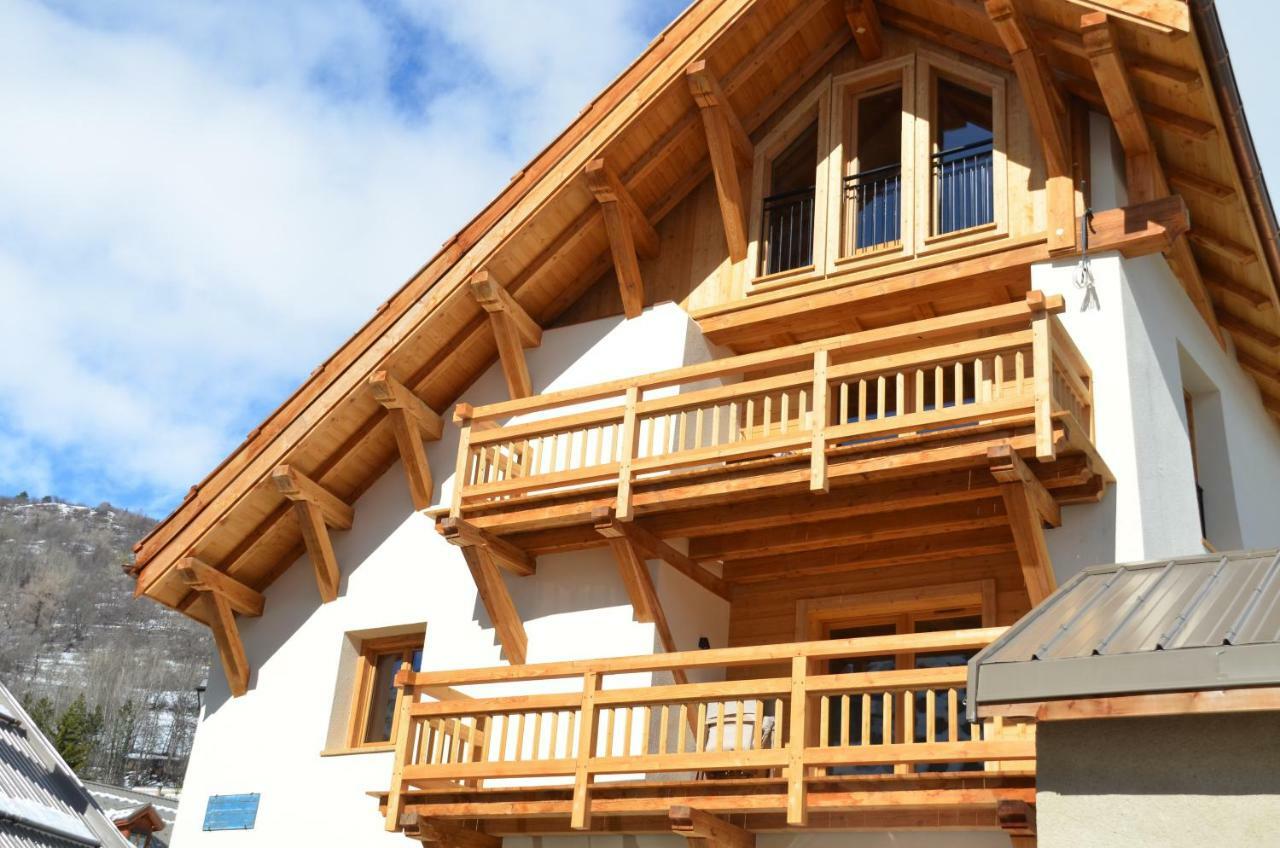 Le Gabion, Luxueux Appartement Avec Sauna, Serre Chevalier Vallee Saint-Chaffrey Exteriör bild