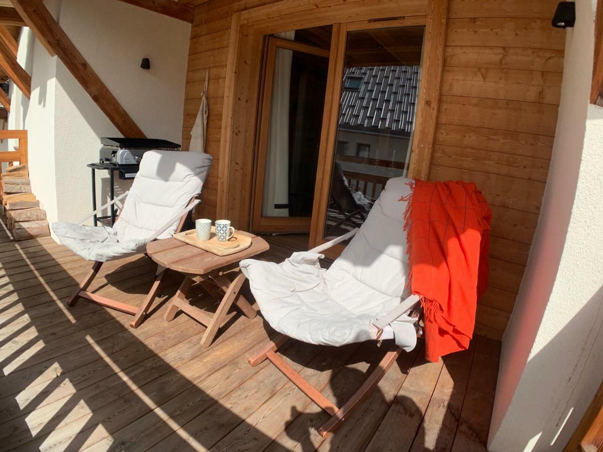 Le Gabion, Luxueux Appartement Avec Sauna, Serre Chevalier Vallee Saint-Chaffrey Exteriör bild