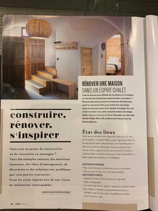 Le Gabion, Luxueux Appartement Avec Sauna, Serre Chevalier Vallee Saint-Chaffrey Exteriör bild